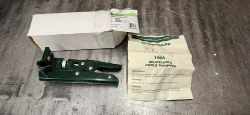 Greenlee 1905 Adjustable Cable Stripper Cutter Electrician Tool NEW IN WORN BOX