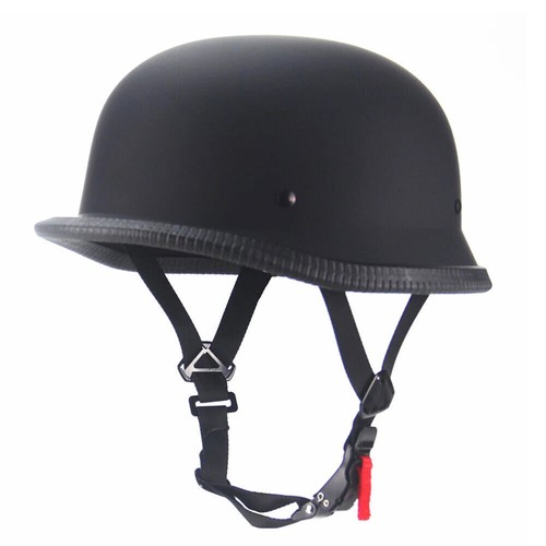 German Vintage Open Face Black Summer Retro Half Helmet Unisex Helmets - Picture 24 of 31