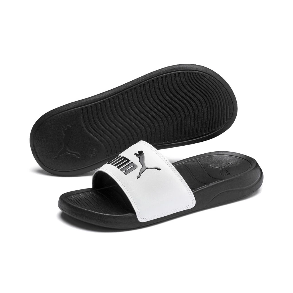 Puma Unisex Scarpe Da Bagno Per Bambini Sandali Popcat 20 Jr 372017 Nero Bianco