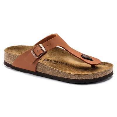 Birkenstock Birko-Flor Gizeh Ginger Brown 39 Regular BNIB 1019082