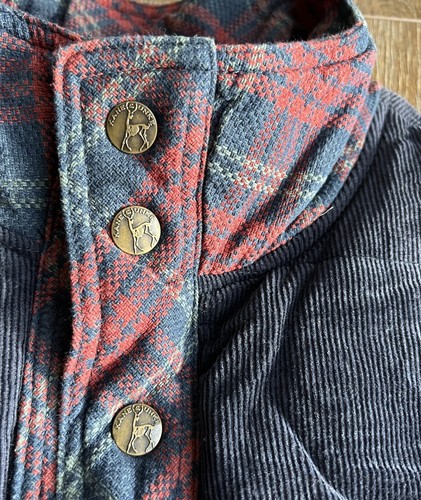 Kane & Unke VEST Multi Pockets Red Plaid Snap Front Men’s Size XL - Picture 4 of 9
