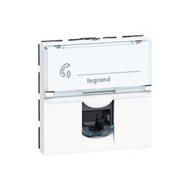 Legrand 076565 - Presa RJ45 PROG MOSAIC - CAT. 6 - FTP - 2 MOD - BIANCO - LCS≤