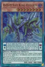 Yugioh - D/D/D Vice King Requiem - 1st Edition Ultra Rare NM - Free Holo Card