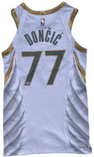 LUKA DONCIC SIGNED CITY EDITION MAVERICKS AUTHENTIC BASKETBALL JERSEY PSA/DNA
