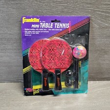Franklin Mini Ping Pong Table Tennis New Old Stock New In Package With Net Vtg