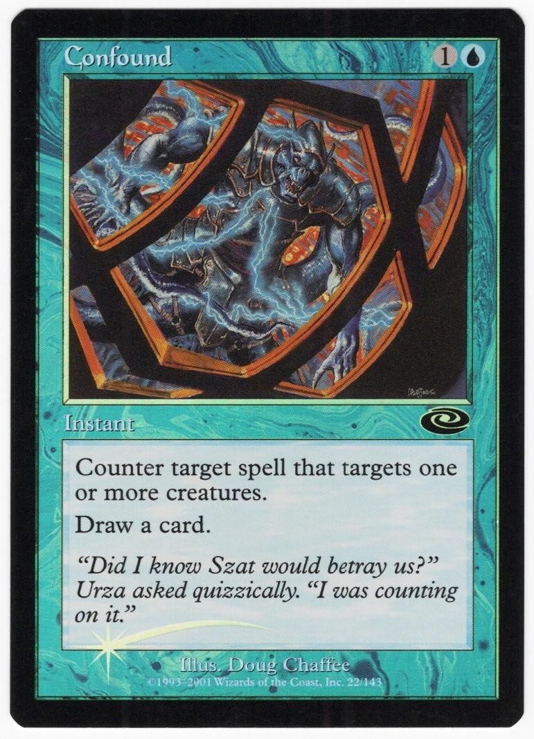 Confound 2001 Planeshift FOIL Blue Common Instant MTG NM AZ2