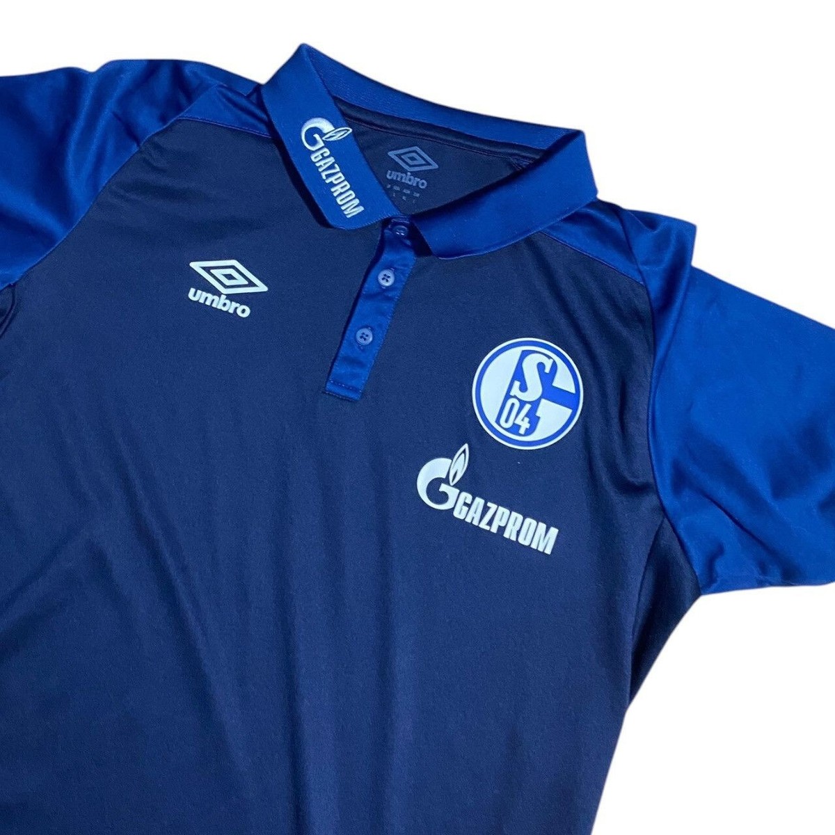 FC Schalke 04 Gazprom Polo Shirt - Size L | eBay UK