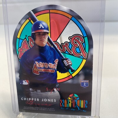 1996 Studio Stained Glass Stars Chipper Jones #5 | eBay
