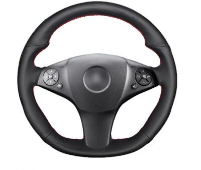 Leather Steering Wheel Cover for Mercedes-Benz SL-CLass SLR-Class C-Class AMG 65