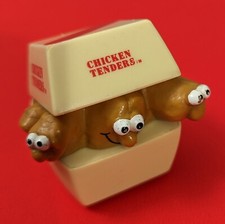 Vtg 80s Chicken Tenders Burger King Kids Club Toy - Lickety Splits Rolling Racer