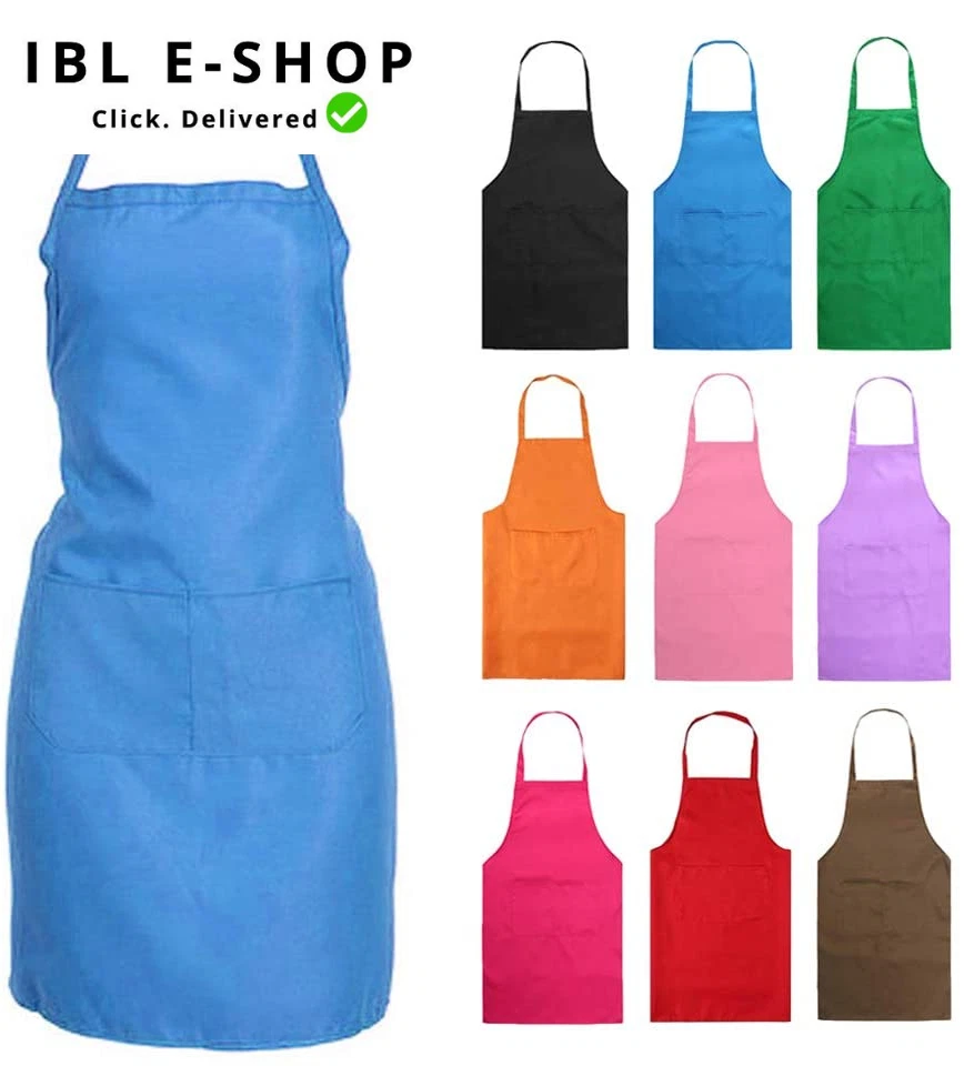 PLAIN KITCHEN APRON CHEFS CATERING WHOLESALE COOKING BBQ BUTCHER