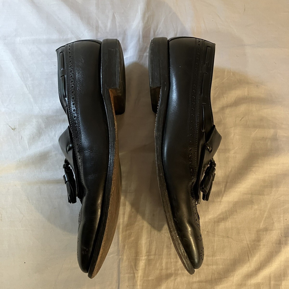 Allen Edmonds Arlington Shoes 10.5D 10.5 D Black Leather USA 