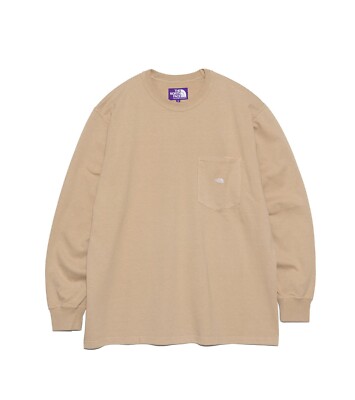 ASK availability First) THE NORTH FACE PURPLE 7oz Long Sleeve 