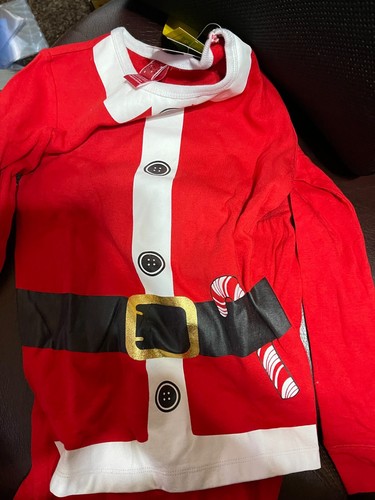 Target Sleep Sets Santa Christmas Holiday Sleepwear Set NWT - Size 10 - Picture 2 of 4