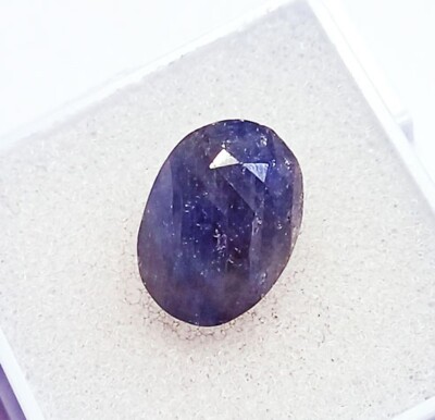 100% Natural Blue Sapphire Certified Loose Gemstone 4.70 Ct With Free Gift