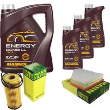 Motor-Öl 8L MANNOL 5W-30 Combi LL+MANN-FILTER für BMW 3er Cabriolet E93 325d