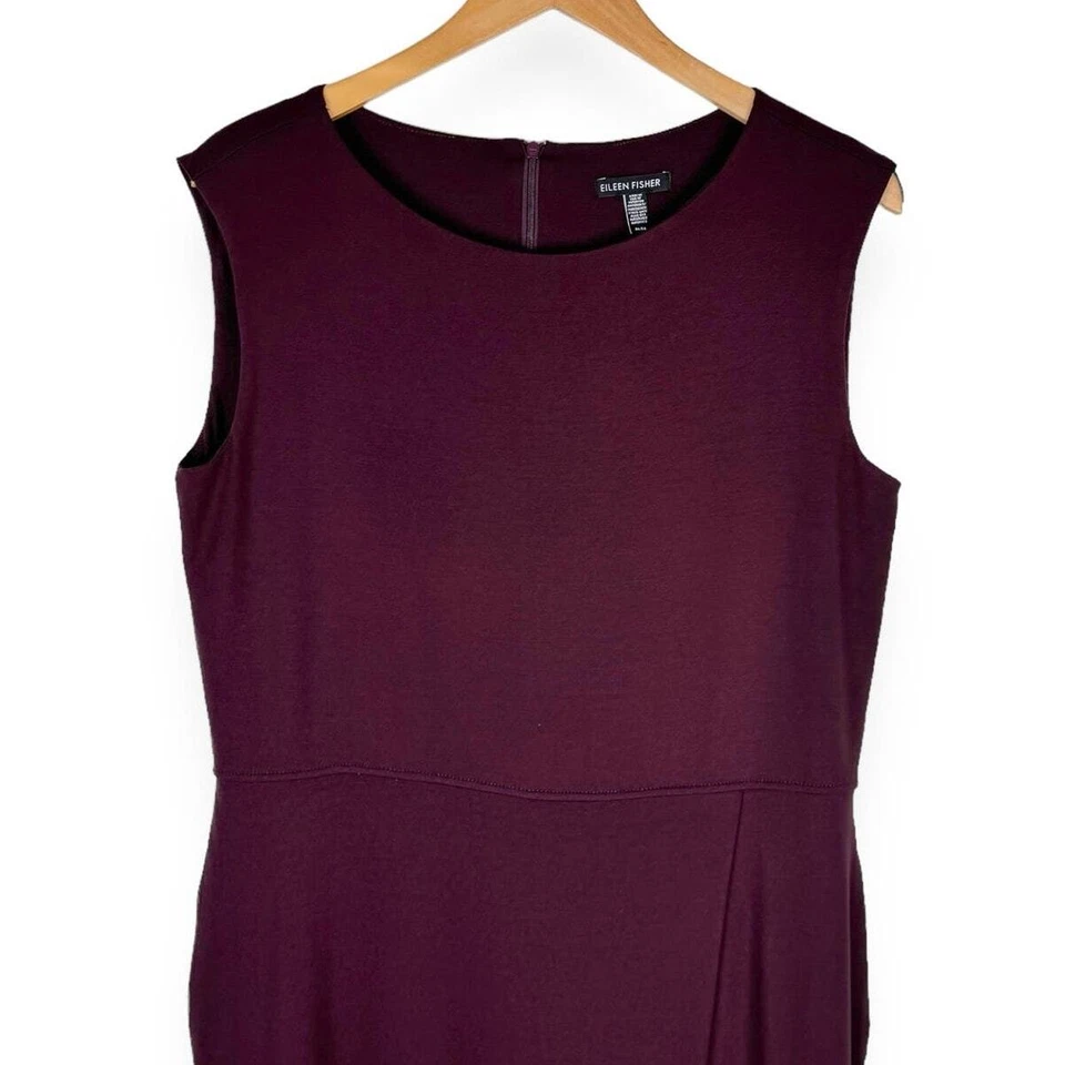 Женский укороченный комбинезон Eileen Fisher Cassis с искусственным запахом средний размер Merlot  - Изображение 2 из 4