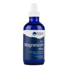 Liquid Ionic Magnesium 400mg Mineral Supplement 4 Fl Oz Trace Minerals