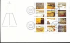 1984 Canada Day-Lemieux paintings, UR pane of 12 FDC, sc#1027a