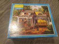 Charles Wysocki Pigeon Pals 1000 PC Puzzle Used Bagged Hasbro