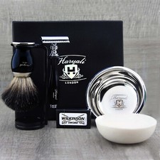 Double Edge Safety Razor Kit Eco-Friendly and Reusable Shaving Set Gift for Men