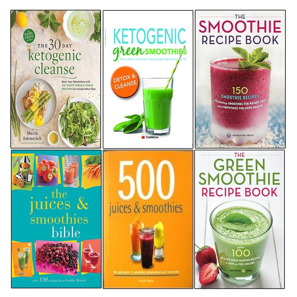 30-day ketogenic cleanse and ketogenic green and juices and 500 juices 6 books