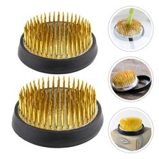 2PCS Gardening Tools Japanese Flower Holder Floral Ikebana Tray Flower Base