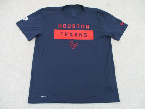 Houston Texans Shirt Adult Large Blue 