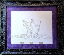 Walt Disney's Sleeping Beauty Maleficent Production Cel Original Art Marc Davis!