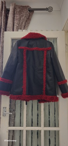Ladies Urbancode faux leather red and black coat jacket size 10 . Warm! - Picture 9 of 9