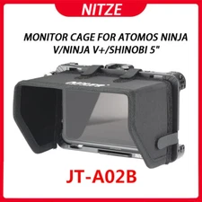 Nitze JT-A02B Ninja V Cage for Atomos Ninja V+/Shinobi 5" Monitor with Sunhood