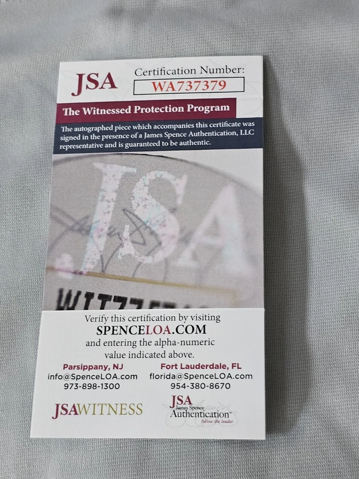 Jim Edmonds Autographed/Signed Jersey JSA Anaheim Angels Los Angeles - Image 4 of 4