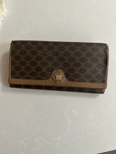 Vintage CELINE Paris Macadam Monogram Wallet   Made in Italy