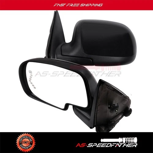 For 2003-07 Chevy Silverado GMC LH+RH Side View Mirrors Power Heated Turn Signal
