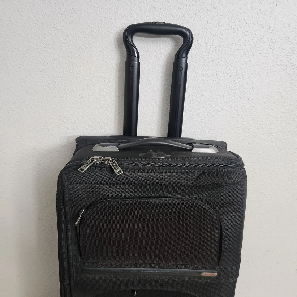 22” TUMI Alpha G4 Carry-On Bag Suitcase Luggage Garment Black Nylon 22034D4 - Image 4 of 4