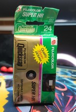 Vintage FUJICOLOR QuickSnap Super HR Disposable 35mm Camera 24 Exposures NEW 2