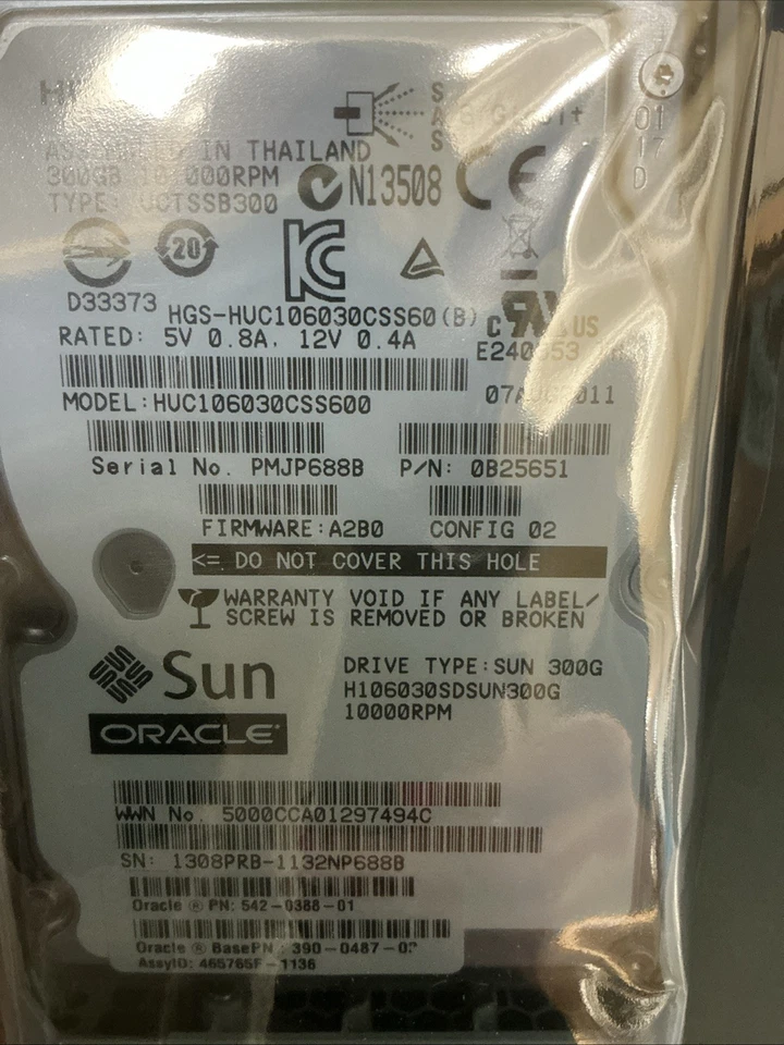 Philips 459801186871 Sun Oracle Drive Type SUN 300G 10000RPM - Image 4 of 4