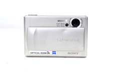 Sony Cyber-Shot DSC-T1 5.0MP Digital Camera Silver No Battery charger  dents 