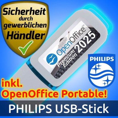 Open Office 2025 Premium auf USB-Stick Office Paket Textverarbeitung Windows