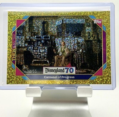 2025 Topps Disneyland 70th Gold Sparkle Carousel Of Progress Hidden Mickey 28/55