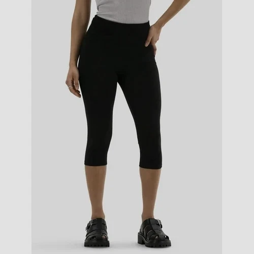 No Boundaries Women's Pull On Capri Leggings MEDIUM (8-10) Black Soot New W Tags