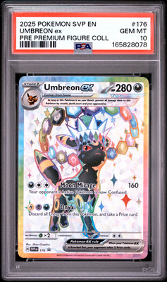 2025 Pokemon SVP EN-SV Black Star Promo #176 Umbreon ex PRE PSA 10