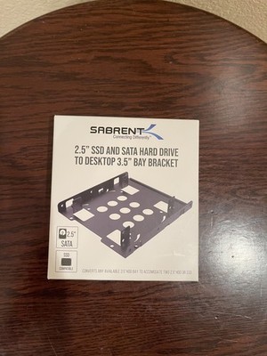 NEW SABRENT 2.5'' SSD & SATA HARD DRIVE TO DESKTOP 3.5'' BAY BRACKET BK-HDDH