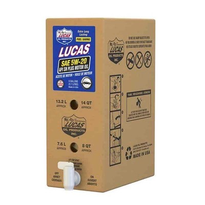 Lucas Oil API SN Plus Motor Oil SAE 5W-20 - 6 Gallon Bag In A Box
