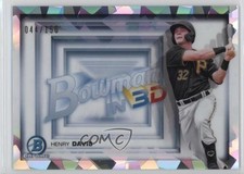 2022 Bowman in 3-D! Atomic Refractor 44/150 Henry Davis #B3D-2 d4y