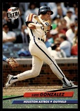 Luis Gonzalez 1992 Ultra #203 Houston Astros MLB READ FREE SHIPPING AutographDen