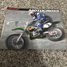 1995 Kawasaki Motorcycle Dealer Sales Brochure for Motocross bikes