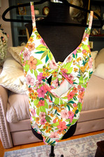 Women's One Piece Time And True Size XL Swimsuit Swim