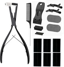 Hair Extensions Tools Kit Tape in Hair Sealing Pliers Tool Kit, Professional Fla