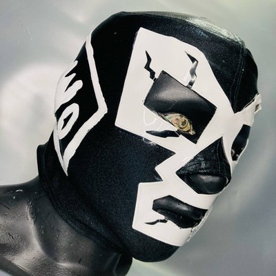 NWO Wagner Semi Professional Grade Wrestling Lucha Libre Mask Black & White